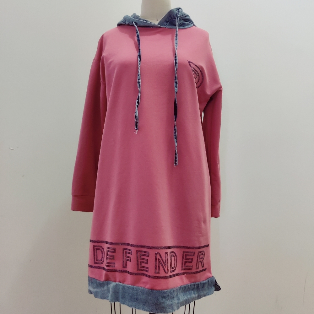 pink hoodie
